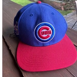 47 Brand Chicago Cubs MLB Snapback Hat Blue Red National League Patch Cap